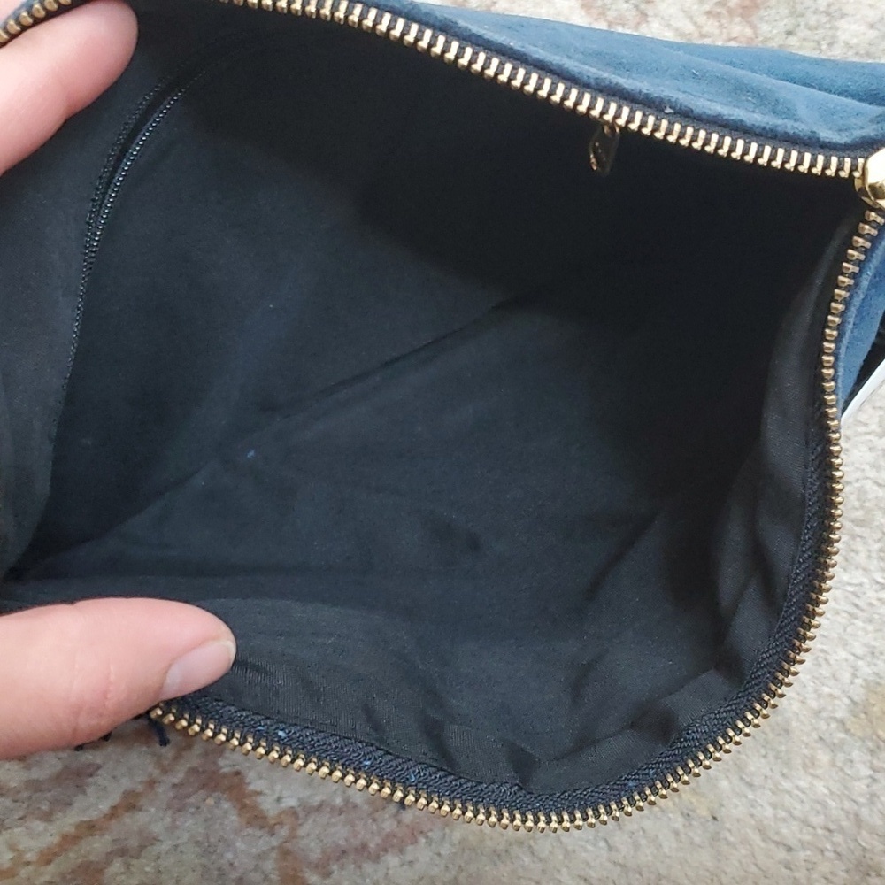 Paper Source navy Fringe Pouch - Picture 6 of 7